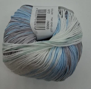 (90 €/kg): 50 g Katia CANDY for Baby, weiches Baumwollgarn, Verauf,Fb. 672 #7517 - Bild 1 von 2