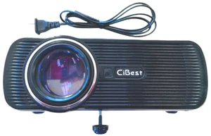 CiBest Projector LED 1080P HDMI VGA 55W Video Connections Power Cord No Remote - Picture 1 of 12