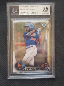 2016 Bowman Chrome Draft AMED ROSARIO Superfractor 1/1 BGS 9.5 - Picture 1 of 3