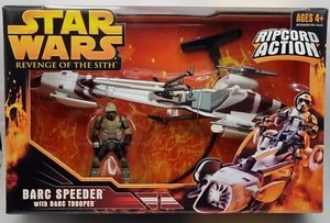 Star Wars 3.75" ROTS Revenge of the Sith BARC Speeder w/ Clone Trooper SEALED - Picture 1 of 6