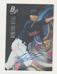 2018 Bowman Platinum TOP PROSPECTS AUTOGRAPH TOP-34 TYLER FREEMAN RC Rookie AUTO - Picture 1 of 2