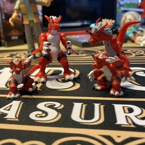 Vintage Digimon Digital Monsters Mini Figure Lot Bandai HT Growlmon And Guilmon - Picture 1 of 7