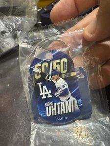 Shohei Ohtani 50/50 Los Angeles Dodgers Metal Keyring MLB LICENSED - Picture 1 of 1