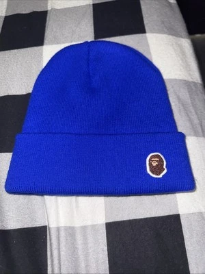Gorra de punto de un punto BAPE Blue Ape Head Foto 1 de 2