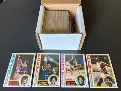1978-79 Topps полный комплект (132) - Бернард Кинг RC Erving Джаббар Маравич + - Изображение 1 из 4