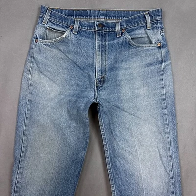Pantalón vaquero vintage Levis Jeans para hombre 34x32 azul años 90 naranja hecho en EE. UU. (Etiqueta 35x32) Foto 1 de 4