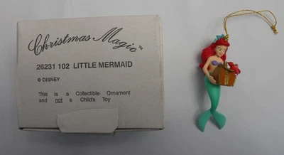 Adorno Mágico Navidad Vintage Disney Grolier Sirenita Ariel y Sebastian Foto 1 de 4