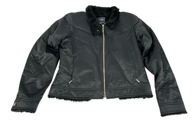 Куртка на молнии IZOD черная из искусственного меха. Женские - размер S - Изображение 1 из 4