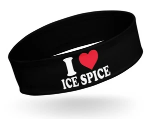 Sports Unisex Headband I Love Ice Spice Quick Dry Sweatband - Picture 1 of 6