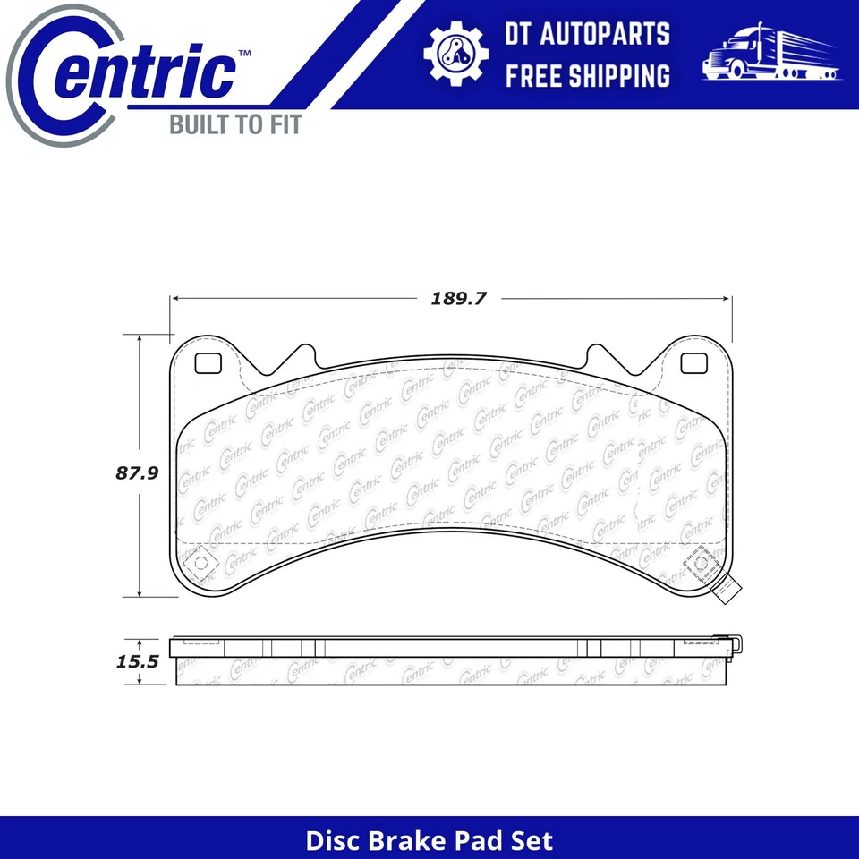 Pastillas de freno de disco delanteras centradas para Cadillac Escalade ESV 2015-2022 | Foto 1 de 1