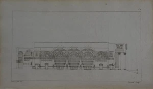 Antike Griechische Kunst Gravur Architektur Antik 1820er Original Geschichte Kunst - Bild 1 von 7