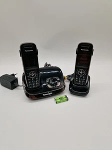 Duo Panasonic KX-TGA 850 EX 2 Mobilteile Telefon Anrufbeantworter Basisstation - Bild 1 von 5
