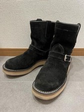 Viberg Suede Engineer Boots Black 8 Size