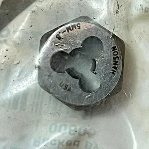 Irwin Hanson 6322 5/8" Hex Threading Die 5mm ‑ 0.80 Made in USA - Picture 1 of 2
