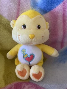 8" PLUSH PLAYFUL HEART MONKEY CARE BEAR COUSIN COLLECTIBLE RETRO 1980s SOFT TOY - Foto 1 di 5