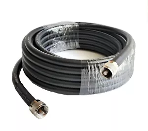 50' ft RF Coax Cable RG213 Type Non-contaminating with UHF Male PL259 Connectors - Picture 1 of 3
