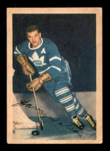 1953-54 Parkhurst #12 Harry Watson Maple Leafs NO creases EX - Picture 1 of 2