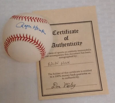Ralph Houk New York Yankees Autographed Hand Signed Baseball ROMLB - Image 1 of 2