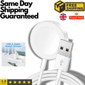 Genuine Apple Watch Series Ultra SE 9/8/7/6/5/4/3 Magnetic Charger USB-A Cable - Zdjęcie 1 z 26