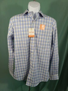 NWT Van Heusen Traveler Multicolored Plaid Small S Button Down Shirt $60 - Picture 1 of 4