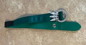 Miu Miu women's green hair band headband Missing Stone - Picture 1 of 11