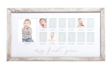My First Year Milestone Picture Frame, 0-12 Months Baby Photos, Baby Girl or ...