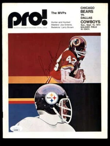 Larry Brown JSA Autograph Vintage Signed 1973 Pro Magazine Cover Washington - Picture 1 of 2