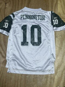 new york jets chad pennington jersey youth large green reebok boys @K6 - Picture 1 of 6