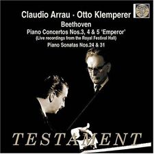 L. BEETHOVEN - Piano Concerti 3 4 & 5 / Piano Sonatas 24 & 31 - 2 CD - Import