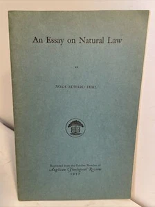 Noah Edward Fehl: An Essay on Natural Law; Anglican Theological Review, 1957 - Imagen 1 de 12