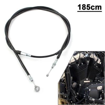Cable de línea de embrague negro 185 cm para motocicleta Harley Sportster XL1200 XL883 Foto 1 de 4