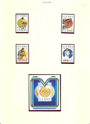SIERRA LEONA -1987/2016 -28 ST. + 13 x BLOQUE/HOJAS =OLÍMPICOS-DEPORTIVOS- ** MNH VF  Foto 1 de 4