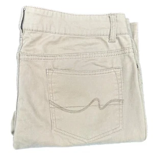 Faded Glory Tan Chino Jeans Size 16 Regular Fit Zip Fly Pants - Picture 1 of 12