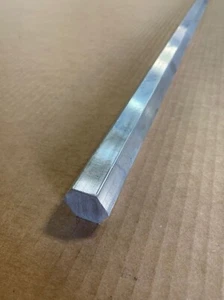 3/4" x 12" Aluminum Hexagon Bar, 6061 Aluminum, 3/4" Aluminum Hex Solid Bar - Picture 1 of 2