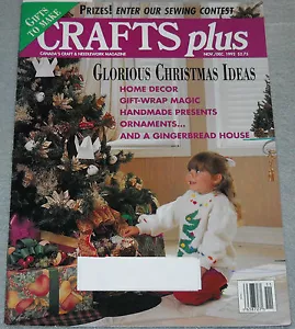 Crafts Plus Magazine November/December 1992 Glorious Christmas Ideas - Picture 1 of 10