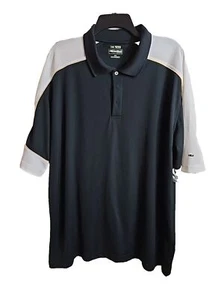 Polo Bolle Golf Uomo Nera Manica Corta Performance Poliestere XXL Sport - Foto 1 di 11