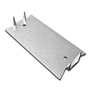 50-Pack Heavy-Duty 1.5-in x 3-in Protective Steel Nail Plates for Wood Studs - Picture 1 of 6