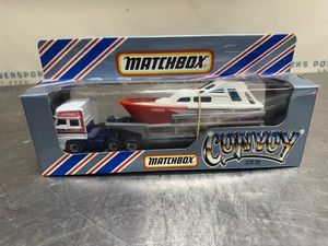 Matchbox Convoy CY-22 DAF SHARK BOAT POWERLAUNCH TRANSPORTER LAKESIDE SEMI 1983 - Picture 1 of 7