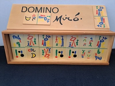 Mid Century Modern Joan Miro Art Dominoes - MACBA, Barcelona, Spain - Unique - image 1 of 4