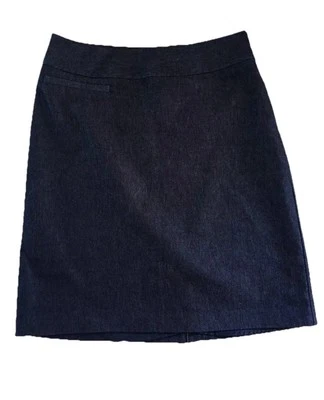 Falda forrada MERONA azul algodón poliéster spandex para mujer talla 8 Foto 1 de 4