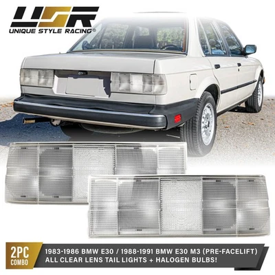 USA All Clear OE Frosted Lens Tail Light For 83-86 BMW 3 Series / 88-91 E30 M3 Foto 1 de 4