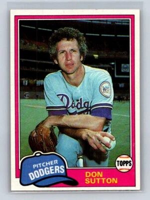 1981 Topps #605 Don Sutton Los Angeles Dodgers - Image 1 of 2