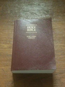 Holy Bible KJV King James Version Brown Faux Leather Soft Cover 2003 - Foto 1 di 10