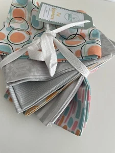 6 Serenity themed fat quarters fabric circles shapes shapes stripes NEW material - Picture 1 of 6