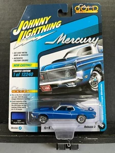 1/64 JOHNNY LIGHTING 69 MERCURY COUGAR ELIMINATOR RELEASE 2 VERSION A #4 BLUE - Picture 1 of 2
