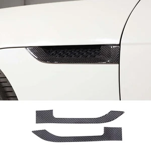 Cubierta de ventilación de aire para guardabarros lateral de fibra de carbono negro para Jaguar F-TYPE 2013-2022 - Imagen 1 de 10