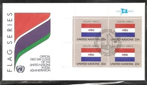 United nations Flag series SC # 558 ( South Africa )  FDC. UNPA - Picture 1 of 1