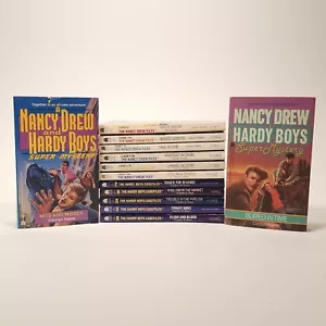 Lot 14 Nancy Drew Paperback Books Nancy Drew Files & Hardy Boys Super Mystery - Foto 1 di 15