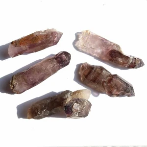 Wholesale Lot of 5 Shangaan Smoky Amethyst Sceptre Chiredzi Zimbabwe zbblot46 - Picture 1 of 12