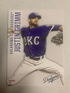 2019 Justin Grimm Oklahoma City Dodgers Team Card - Picture 1 of 1